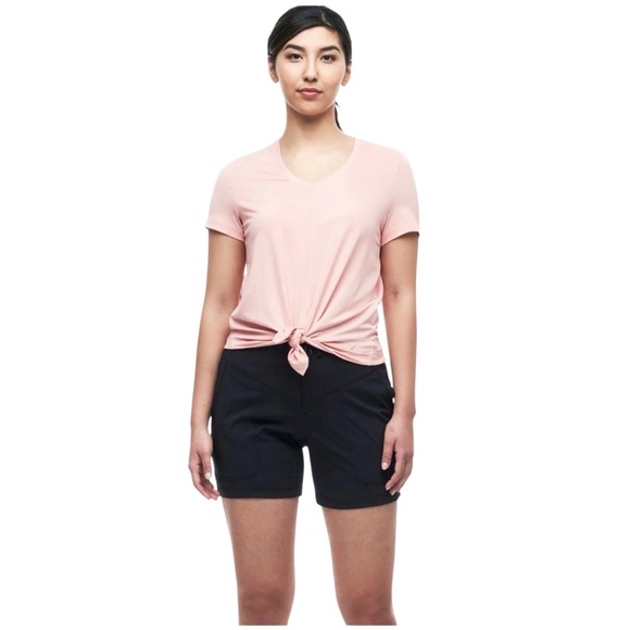 INDYEVA DIPORTO TOP UPF 30 SUSTAINABLE TIE FRONT QUICK DRY ATHLETIC WORKOUT M - Picture 1 of 11